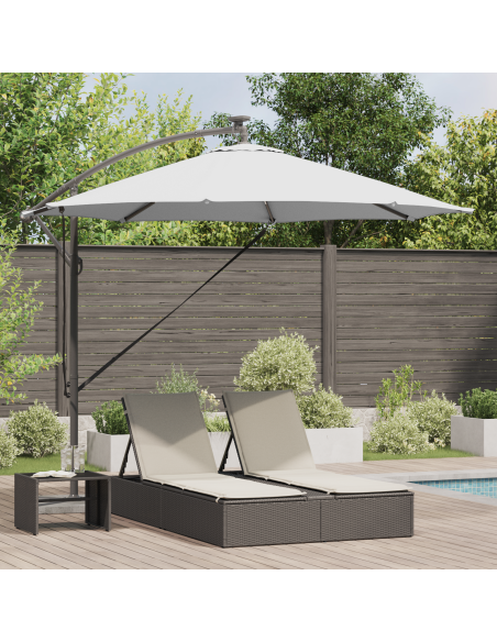 Ombrellone Sabbia 294 x 294 x 248 cm Poliestere e Alluminio