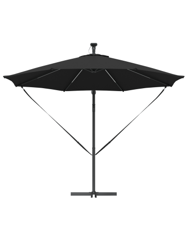 Ombrellone Nero 294 x 294 x 248 cm Poliestere e Alluminio