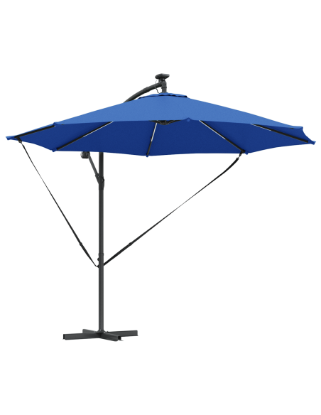 Ombrellone Azzurro 294 x 294 x 248 cm Poliestere e Alluminio