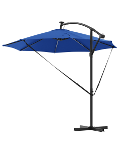 Ombrellone Azzurro 294 x 294 x 248 cm Poliestere e Alluminio 2