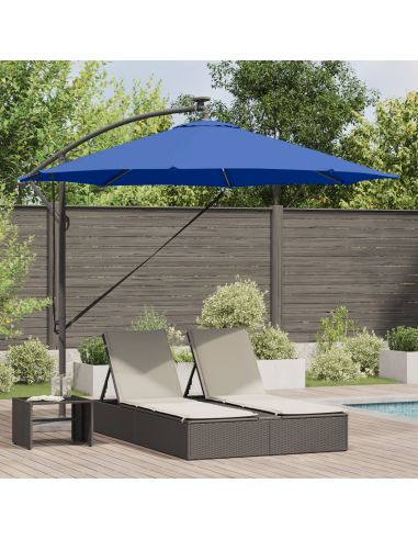 Ombrellone Azzurro 294 x 294 x 248 cm Poliestere e Alluminio