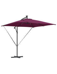 Ombrello a bilanciere a forma di banana Rosso bordò