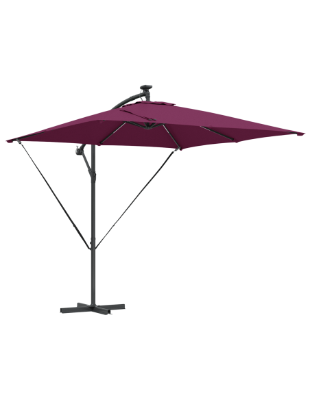 Ombrello a bilanciere a forma di banana Rosso bordò