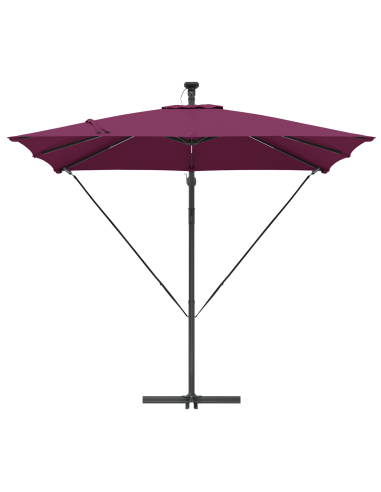 Ombrello a bilanciere a forma di banana Rosso bordò