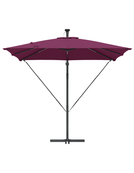 Ombrello a bilanciere a forma di banana Rosso bordò