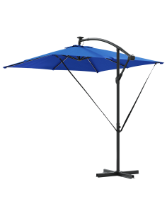 Ombrello a bilanciere a forma di banana Blu 249 x 249 x 250 cm 2