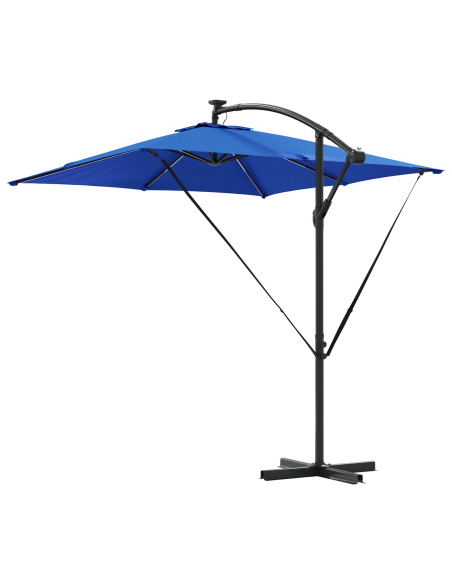 Ombrello a bilanciere a forma di banana Blu 249 x 249 x 250 cm