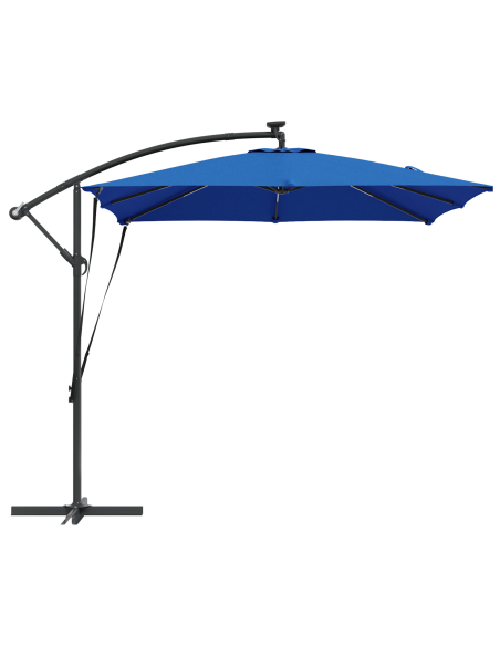 Ombrello a bilanciere a forma di banana Blu 249 x 249 x 250 cm