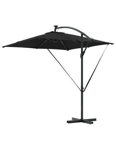 Ombrello a bilanciere a forma di banana Nero 249 x 249 x 250 cm