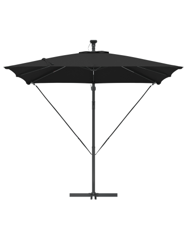 Ombrello a bilanciere a forma di banana Nero 249 x 249 x 250 cm