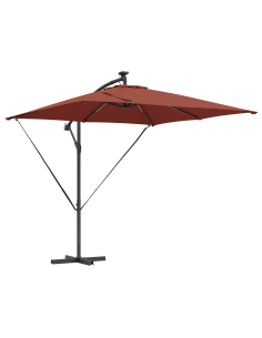 Ombrello a bilanciere a forma di banana Terracotta