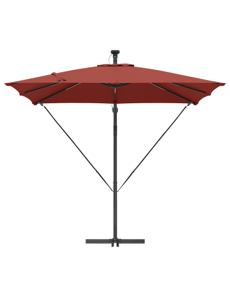 Ombrello a bilanciere a forma di banana Terracotta