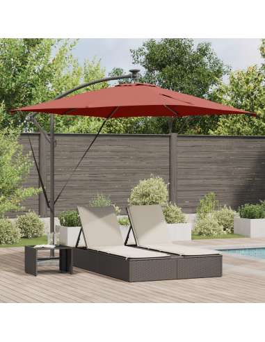 Ombrello a bilanciere a forma di banana Terracotta