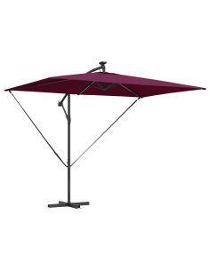 Ombrellone Rosso Bordeaux 294 x 200 x 270 cm