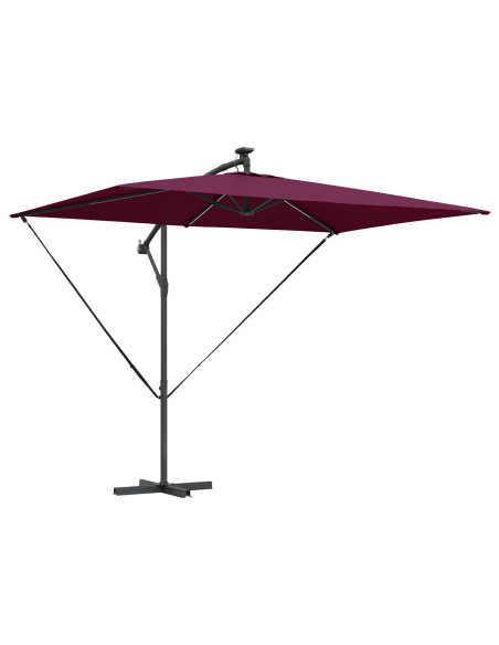 Ombrellone Rosso Bordeaux 294 x 200 x 270 cm