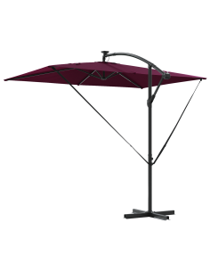 Ombrellone Rosso Bordeaux 294 x 200 x 270 cm 2