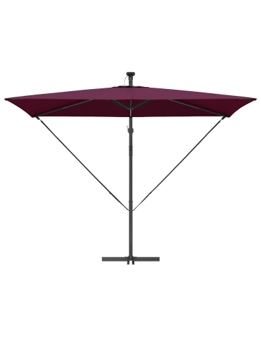 Ombrellone Rosso Bordeaux 294 x 200 x 270 cm