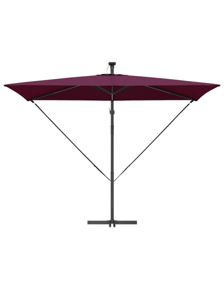 Ombrellone Rosso Bordeaux 294 x 200 x 270 cm