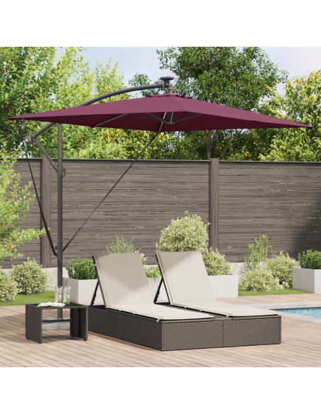 Ombrellone Rosso Bordeaux 294 x 200 x 270 cm