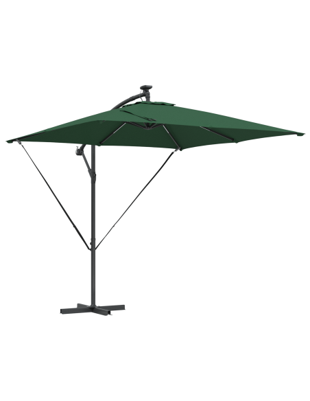 Ombrello a bilanciere a forma di banana Verde