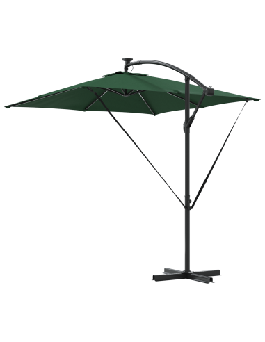 Ombrello a bilanciere a forma di banana Verde