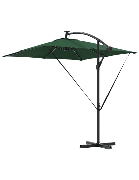 Ombrello a bilanciere a forma di banana Verde