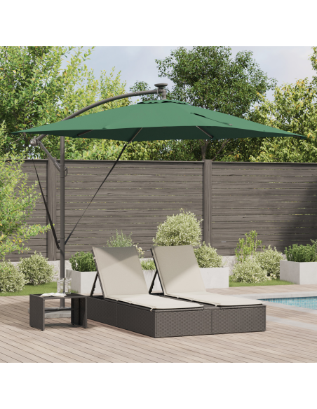 Ombrello a bilanciere a forma di banana Verde