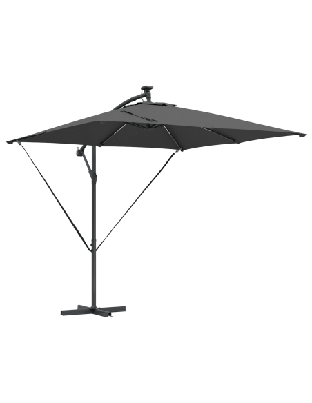 Ombrello a bilanciere a forma di banana Antracite