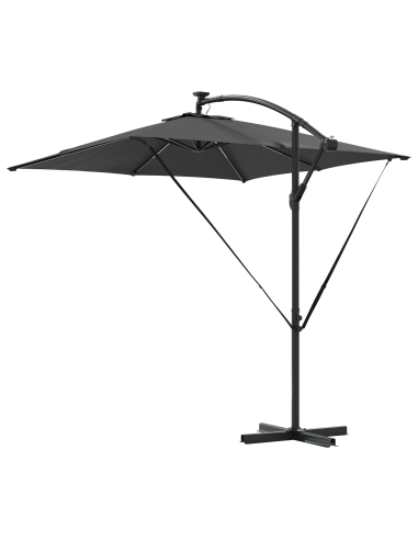 Ombrello a bilanciere a forma di banana Antracite