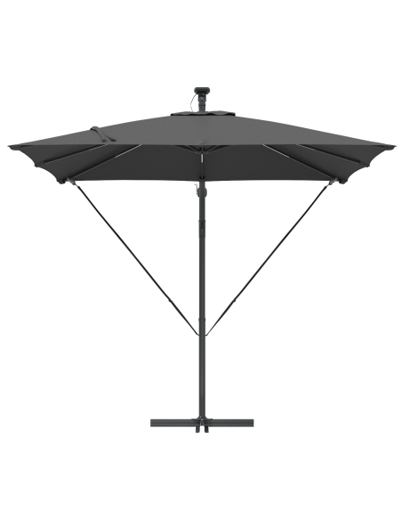 Ombrello a bilanciere a forma di banana Antracite