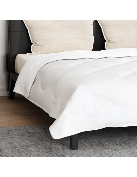 Piumone con cuscino 3 pcs Bianco Microfibra