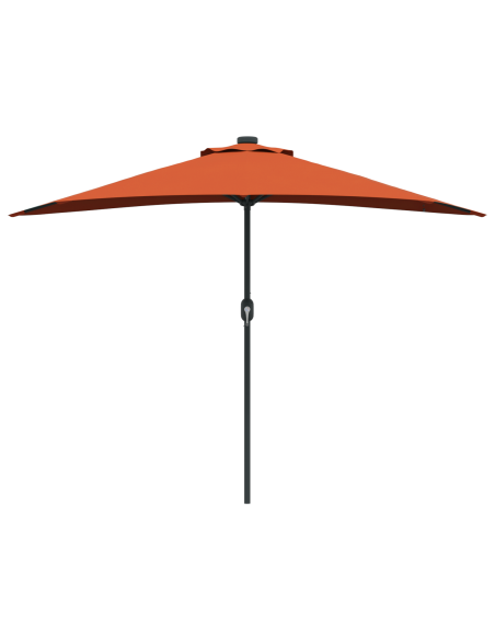 Ombrello da giardino Terracotta 294 x 150 x 224 cm Tessuto