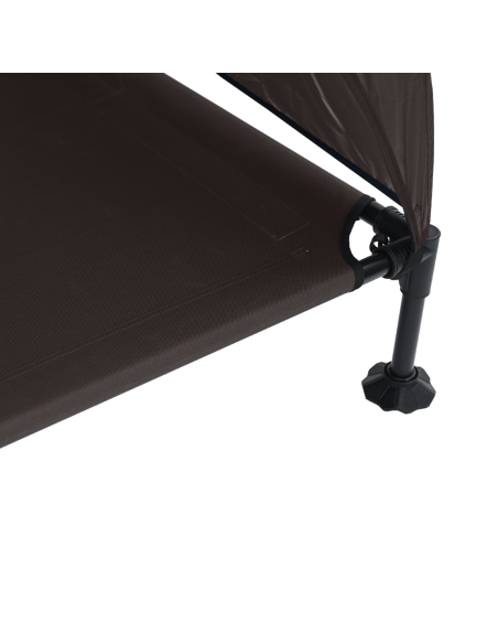 Letto per Cani Elevato Marrone 127 x 81 x 108 cm