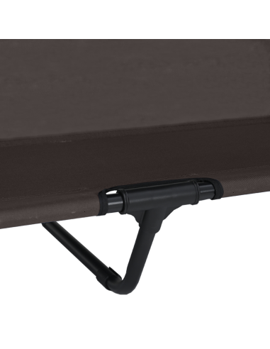 Letto per Cani Elevato Marrone 127 x 81 x 108 cm