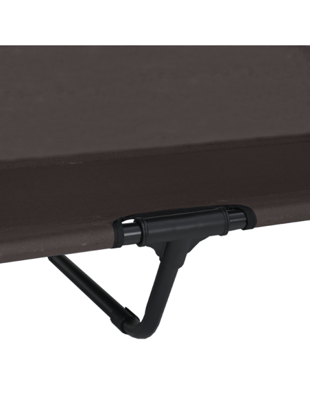 Letto per Cani Elevato Marrone 127 x 81 x 108 cm