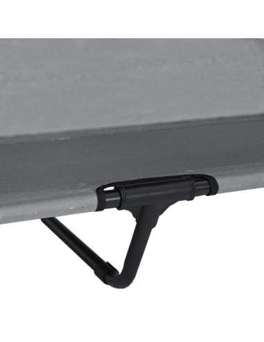 Letto per Cani Elevato Grigio chiaro 127 x 81 x 108 cm