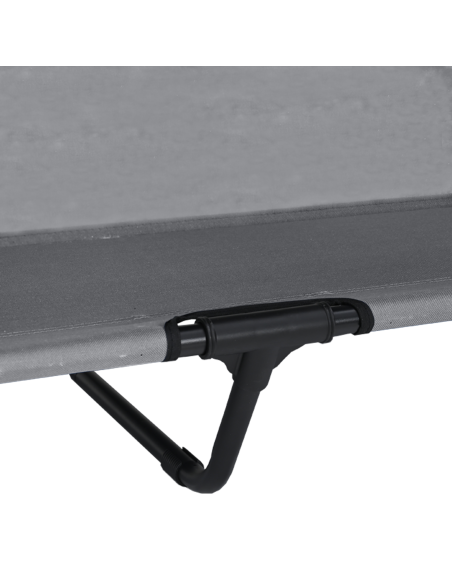 Letto per Cani Elevato Grigio chiaro 127 x 81 x 108 cm