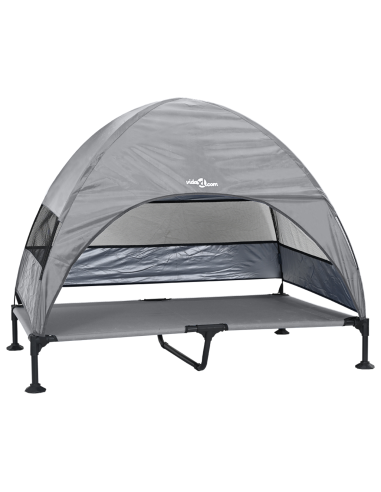 Letto per Cani Elevato Grigio chiaro 127 x 81 x 108 cm