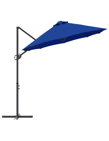 Ombrellone Azzurro 372 x 198 x 243 cm Poliestere e Alluminio