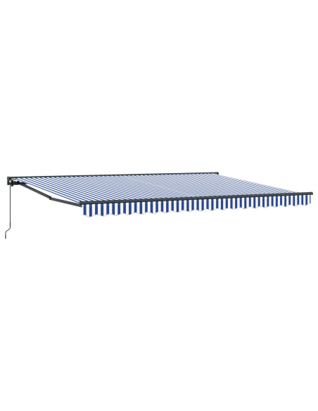 Tenda Retrattile Blu e Bianco 450x300 cm