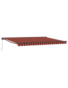 Tenda Retrattile Arancione e Nero 450 × 300 cm