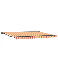 Tenda Retrattile Multicolore 450 × 300 cm Poliestere e Metallo
