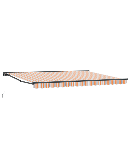 Tenda Retrattile Blu Marino 450x300 cm Poliestere e Alluminio