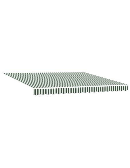 Tenda Retrattile Verde e Bianco 400x300 cm