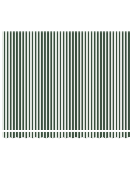 Tenda Retrattile Verde e Bianco 400x300 cm