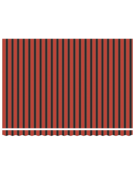 Tenda Retrattile Arancione e Marrone 450x300 cm