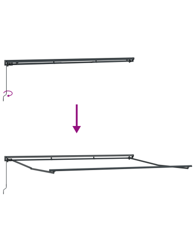 Tenda Retrattile Giallo e Grigio 450 × 300 cm