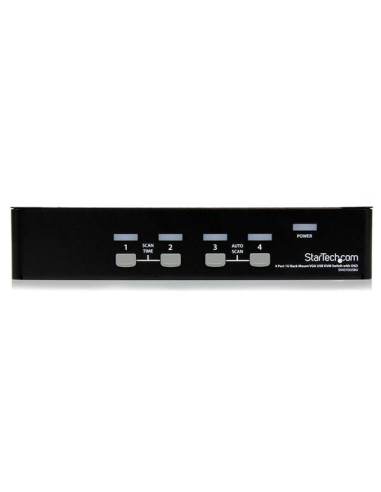 StarTech.com Switch KVM USB 4 porte, montabile a rack 1U, con OSD