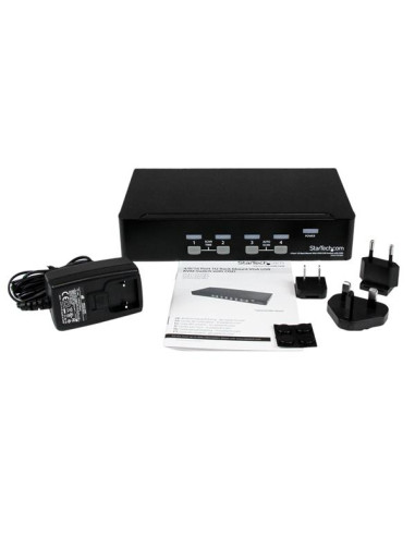 StarTech.com Switch KVM USB 4 porte, montabile a rack 1U, con OSD