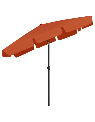 Ombrellone da Spiaggia Terracotta 200x125 cm